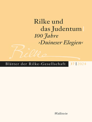 cover image of Rilke und das Judentum